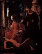 Georges de La Tour St Sebastian tended by St Irene oil